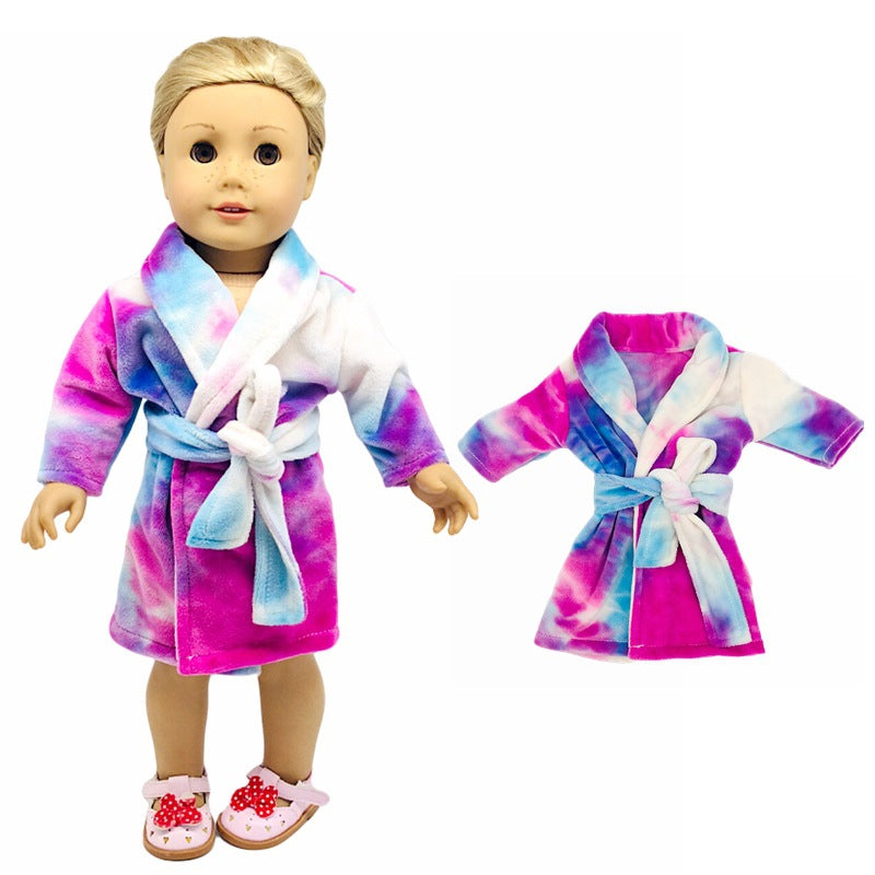 18 Inch Girl Doll Clothes Colorful Nightgown Doll Clothes Pajamas Accessories