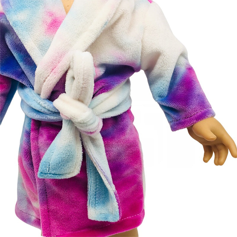 18 Inch Girl Doll Clothes Colorful Nightgown Doll Clothes Pajamas Accessories