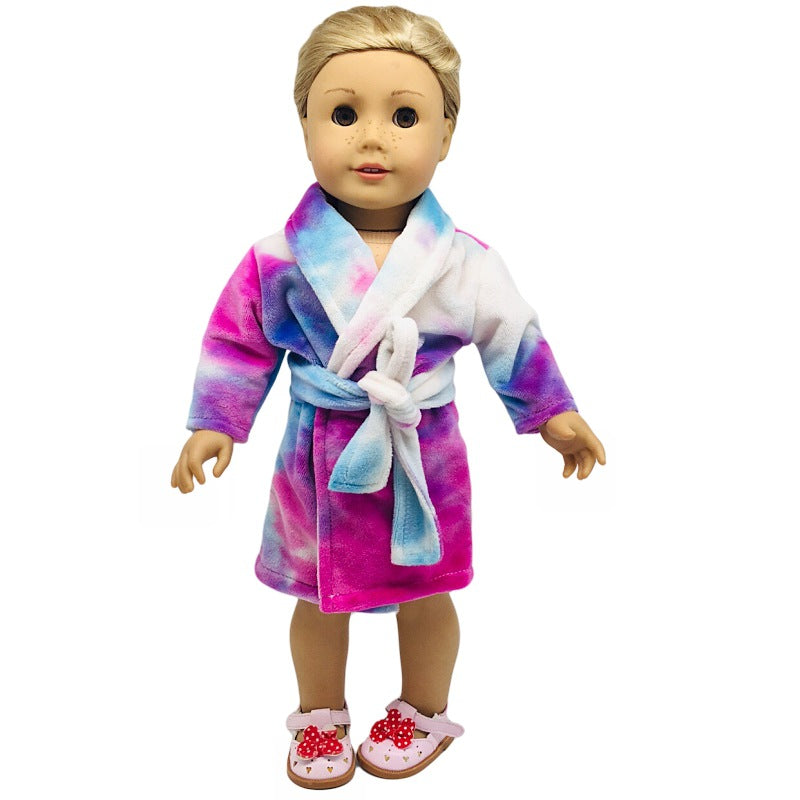18 Inch Girl Doll Clothes Colorful Nightgown Doll Clothes Pajamas Accessories