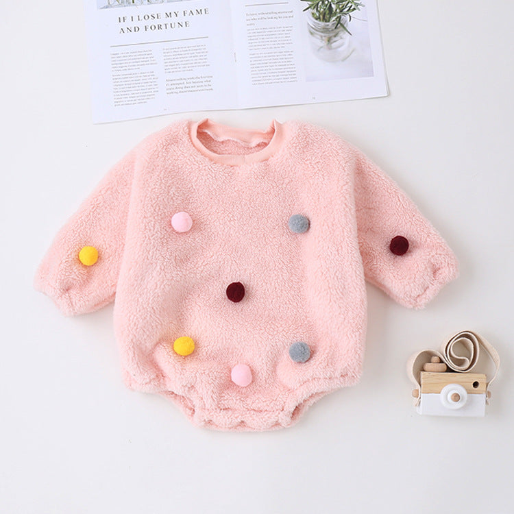 Infant thickened crawling clothes