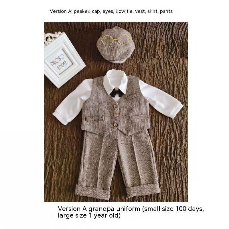 Photographic Studio New Grandma Clothes Baby Clothes For100Days